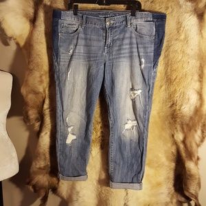Maurices Destructed Boyfriend Jean Sz 11/12